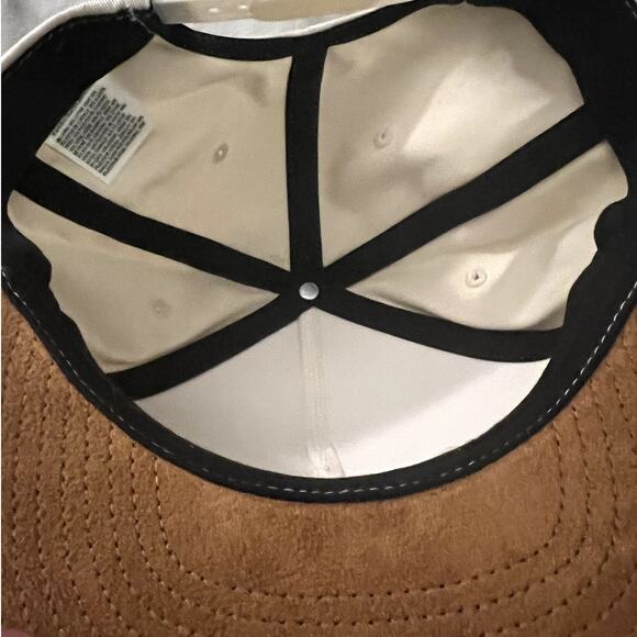 Vans Snapback Hat Beige/Brown Unisex Adjustable Trucker Cap - Picture 4 of 4